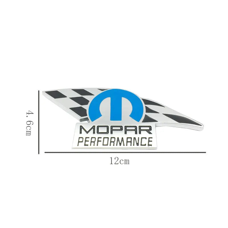 Emblema Automotivo Mopar Performance em Metal 3D