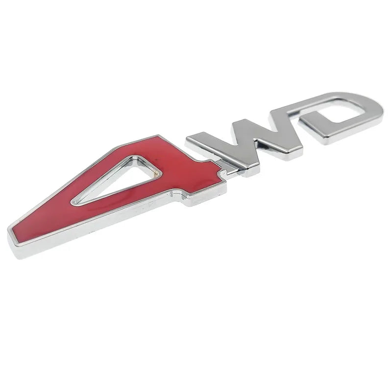 Badge Automotivo em Metal 4x4 - 4WD em 3D veículos SUV