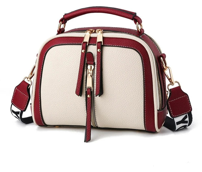 Bolsa Feminina em Couro Plutônio crossbody com alça transversal removível