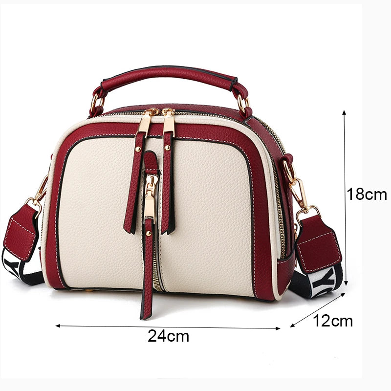 Bolsa Feminina em Couro Plutônio crossbody com alça transversal removível