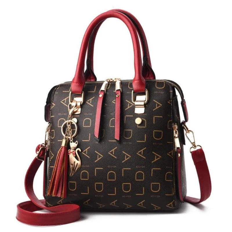 Bolsa Feminina Fashion Girl em couro estampado Premium Luxo