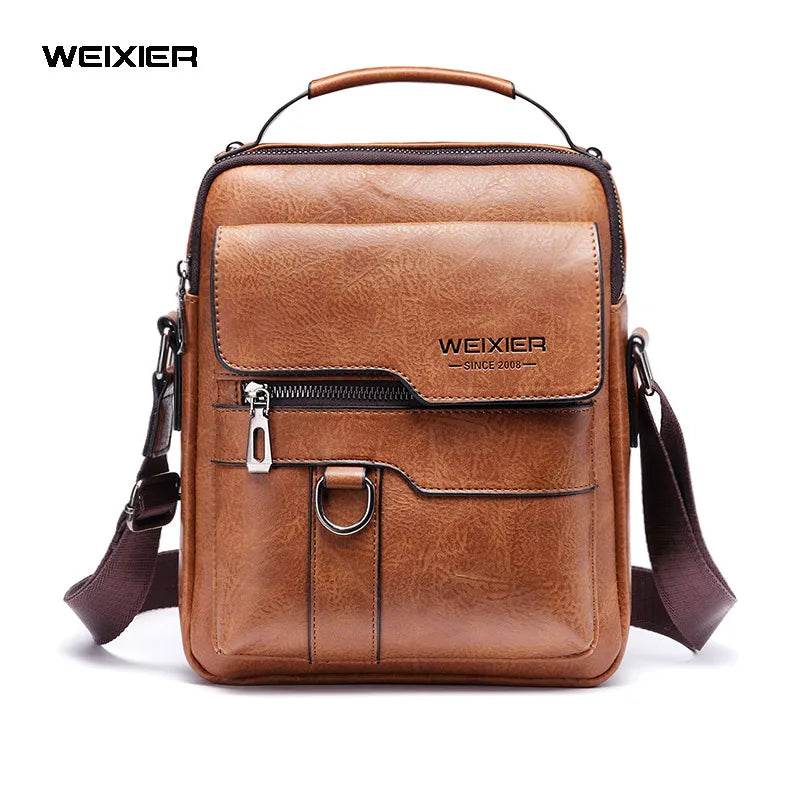 Bolsa de Ombro em Couro Premium - Oficial Weixier