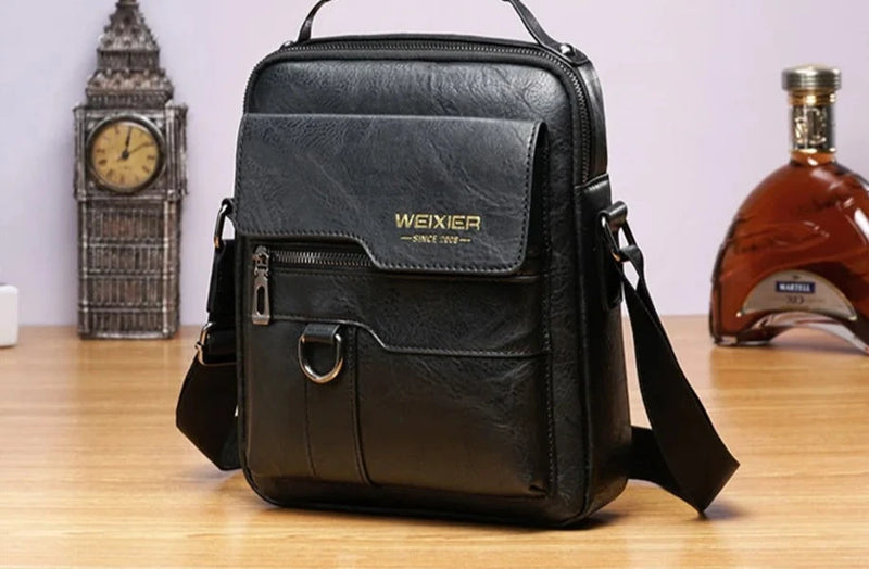 Bolsa de Ombro em Couro Premium - Oficial Weixier