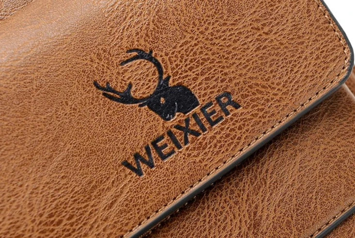 Bolsa executiva de ombro multifuncional masculina em couro premium - Oficial WEIXIER